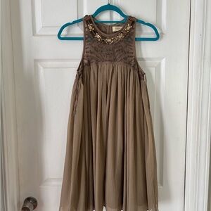 Elegant Brown Dress from Anthropologie